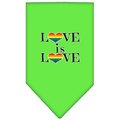 Mirage Pet Products Love is Love Screen Print BandanaLime Green Small 66-192 SMLG